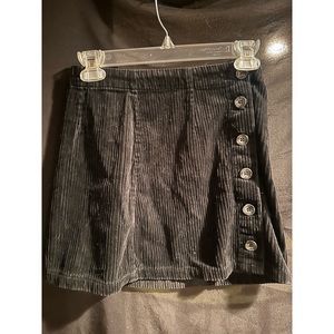 Forever 21 Black Corduroy Short Skirt Size S